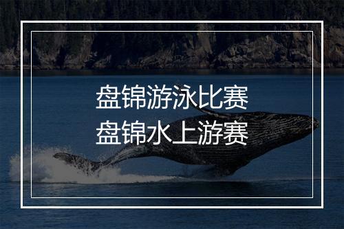 盘锦游泳比赛　盘锦水上游赛