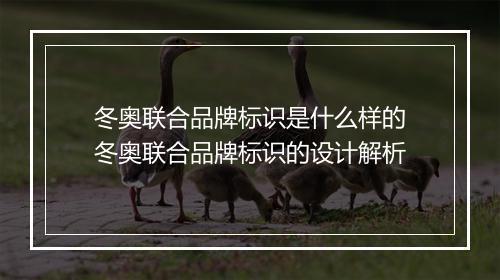 冬奥联合品牌标识是什么样的　冬奥联合品牌标识的设计解析